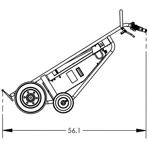 Powered Drum Hand Truck with Pneumatic Wheels PB Rental Co. Ltd.
