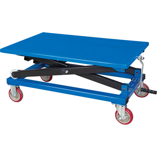 Table &eacute;l&eacute;vatrice manuelle &agrave; ciseaux, 37-3/8" lo x 23-5/8" la, Acier, Capacit&eacute; 660 lb PB Rental Co. Ltd.