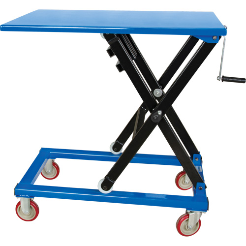Table &eacute;l&eacute;vatrice manuelle &agrave; ciseaux, 37-3/8" lo x 23-5/8" la, Acier, Capacit&eacute; 660 lb PB Rental Co. Ltd.