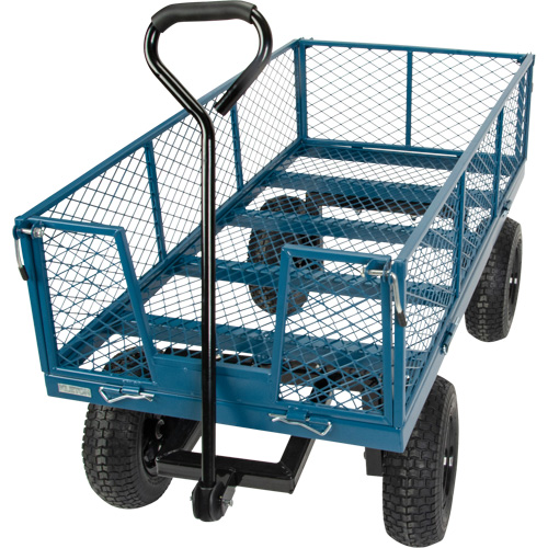 Wagon avec c&ocirc;t&eacute;s rabattables, 24" la x 48" la x Capacit&eacute; 800 lb PB Rental Co. Ltd.