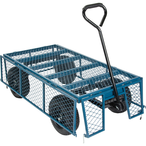 Wagon avec c&ocirc;t&eacute;s rabattables, 24" la x 48" la x Capacit&eacute; 800 lb PB Rental Co. Ltd.