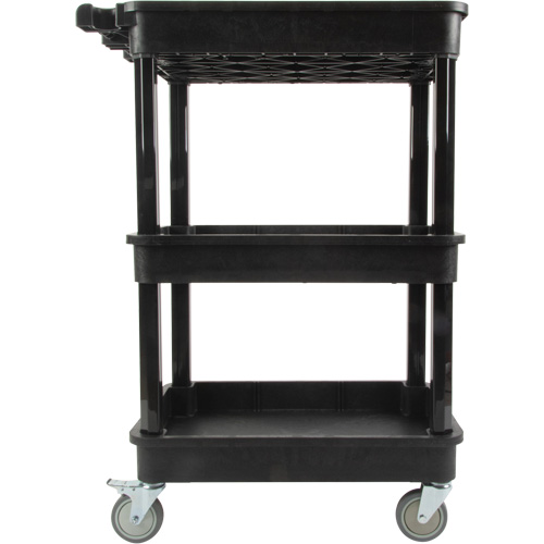 Utility Cart with Deep Lip Shelf, 3 Tiers, 19" x 39-1/2" x 28-1/4", 330 lbs. Capacity PB Rental Co. Ltd.