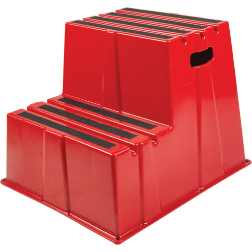 Escabeau industriel, 2 marches, 26" x 22-7/16" x Hauteur 19-11/16" PB Rental Co. Ltd.