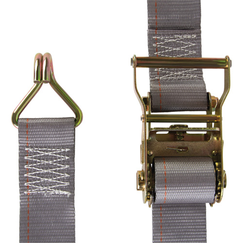 Tendeur d'arrimage utilitaire robuste, Crochet en J, 2" la x 16' lo, Charge d'utilisation 500 lb (227 kg) PB Rental Co. Ltd.