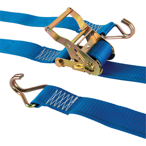 Tendeur d'arrimage utilitaire robuste, Crochet en J, 2" la x 20' lo, Charge d'utilisation 500 lb (227 kg) PB Rental Co. Ltd.