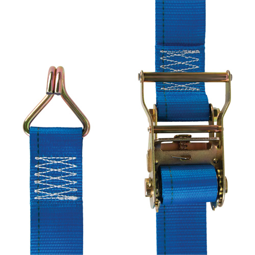 Tendeur d'arrimage utilitaire robuste, Crochet en J, 2" la x 20' lo, Charge d'utilisation 500 lb (227 kg) PB Rental Co. Ltd.