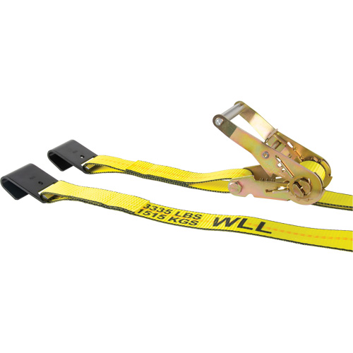Tendeur d'arrimage pour treuil, Crochet plat, 2" , 30' , Charge d'utilisation max. 3335 lb (1512 kg) PB Rental Co. Ltd.