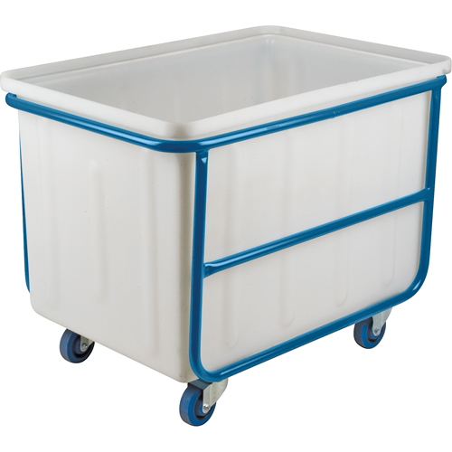 Chariot-caisse &agrave; parois droites, Poly&eacute;thyl&egrave;ne blanc, 46" lo x 28" la x 31" h, Volume 14 pi³, Capacit&eacute; 1000 lb PB Rental Co. Ltd.