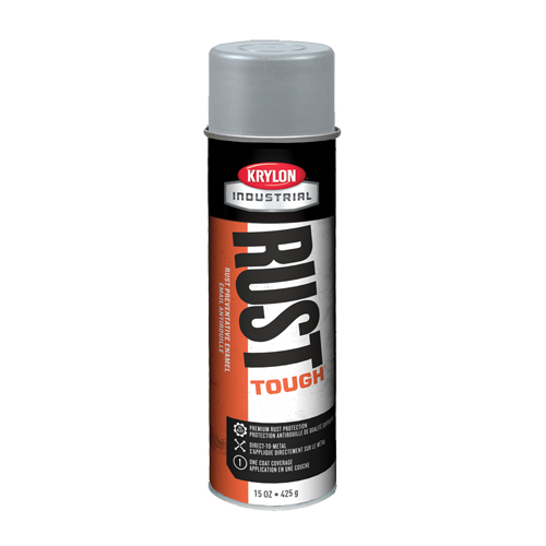 Rust Tough&reg; Acrylic Alkyd Enamels, Grey, Gloss, 15 oz., Aerosol Can PB Rental Co. Ltd.
