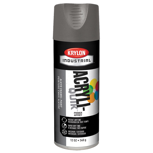 Laque industrielle Acryli-Quik, Gris, Tr&egrave;s mat, 12 oz, Canette a&eacute;rosol PB Rental Co. Ltd.