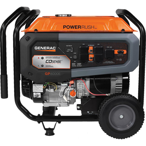 Portable Generator with COsense&reg; Technology, 10000 W Surge, 8000 W Rated, 120 V/240 V, 7.9 gal. Tank PB Rental Co. Ltd.