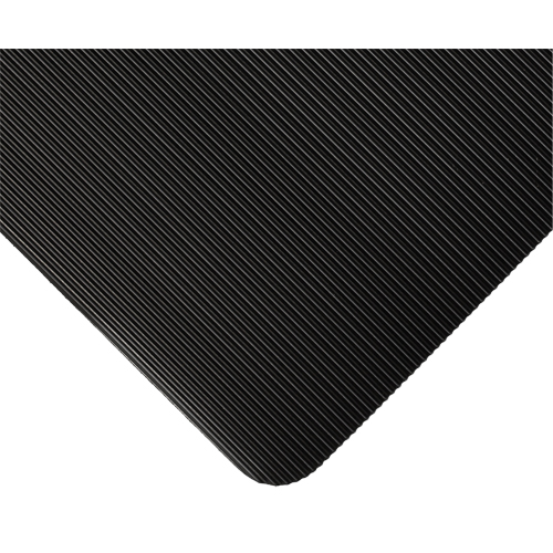 Tapis standard no 381, Ergonomique, 3' x 105' x 1/8", Noir PB Rental Co. Ltd.