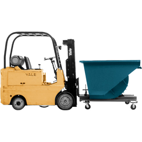 Conteneur autobasculeur, Acier, 3/4 vg³, Bleu PB Rental Co. Ltd.