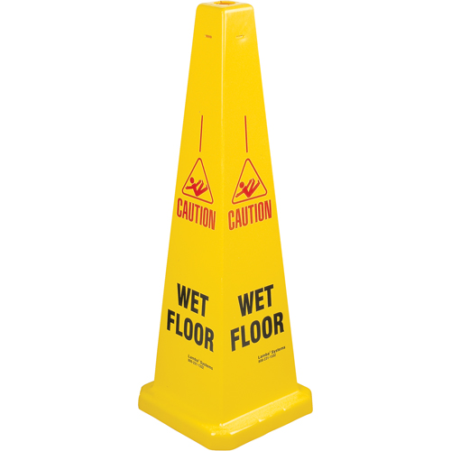 "Wet Floor" Lamba Traffic Cones, English with Pictogram PB Rental Co. Ltd.