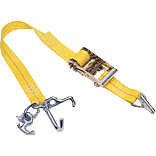 Tendeurs d'arrimage pour voitures avec verrou universel, Rochet, 2" la x 7' lo, Charge d'utilisation 1367 lb (620 kg) PB Rental Co. Ltd.