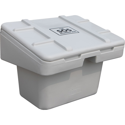 Salt Sand Container SOS, With Hasp, 30" x 24" x 24", 5.5 cu. Ft., Grey PB Rental Co. Ltd.