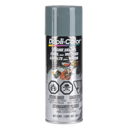Peinture &agrave; &eacute;mail avec c&eacute;ramique pour moteur, Nouveau Gris Ford, Brillant, 12 oz, Canette a&eacute;rosol PB Rental Co. Ltd.