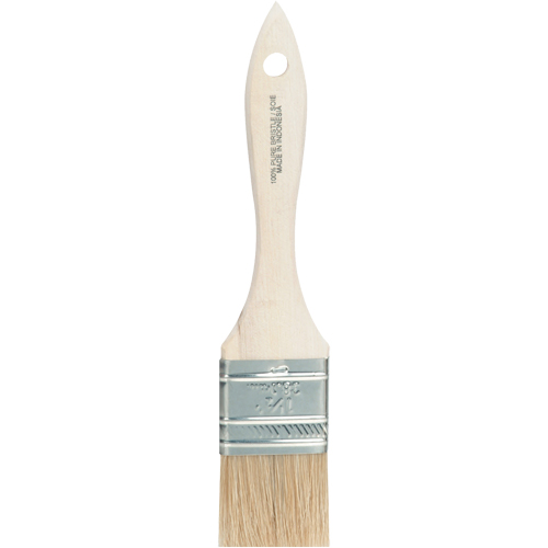 Pinceau &agrave; soies rases, Soie blanche, Manche Bois, Largeur de 1-1/2" PB Rental Co. Ltd.