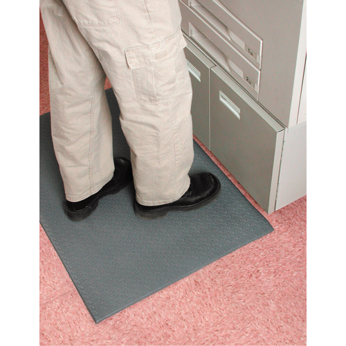 Tapis Comfort-King, Rugueux, 4' x 60' x 3/8", Gris, &eacute;ponge PB Rental Co. Ltd.