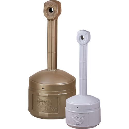Smokers Cease-Fire&reg; Cigarette Butt Receptacle, Free-Standing, Plastic, 4 US gal. Capacity, 38-1/2" Height PB Rental Co. Ltd.