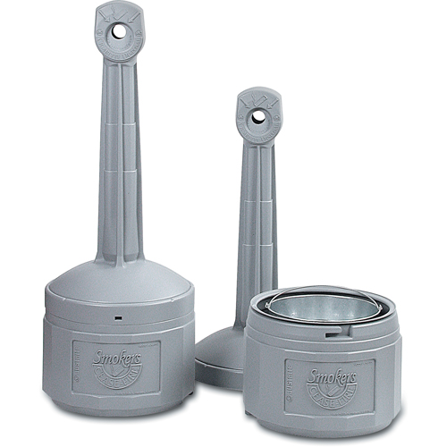 Smokers Cease-Fire&reg; Cigarette Butt Receptacle, Free-Standing, Plastic, 4 US gal. Capacity, 38-1/2" Height PB Rental Co. Ltd.