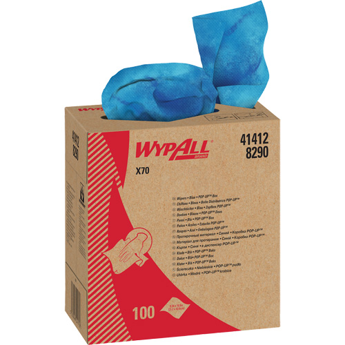 Chiffons industriels de qualit&eacute; sup&eacute;rieure X70 WypAll, Robuste, 16-4/5" lo x 8-1/3" la PB Rental Co. Ltd.