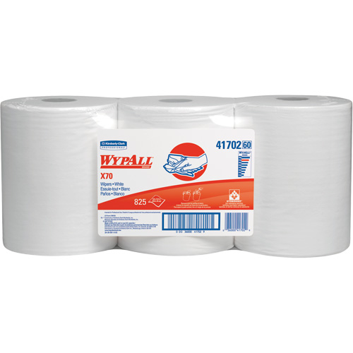 Chiffons industriels de qualit&eacute; sup&eacute;rieure X70 WypAll, Robuste, 13-2/5' lo x 9-4/5" la PB Rental Co. Ltd.