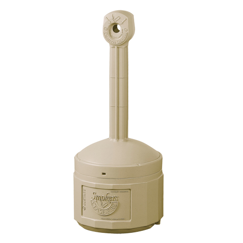 Smokers Cease-Fire&reg; Cigarette Butt Receptacle, Free-Standing, Plastic, 4 US gal. Capacity, 38-1/2" Height PB Rental Co. Ltd.
