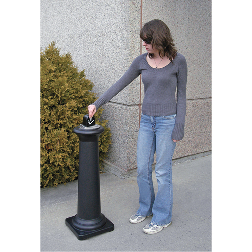 Groundskeeper Tuscan Cigarette Waste Collector, Free-Standing, Metal, 1 US gal. Capacity, 38-1/2" Height PB Rental Co. Ltd.