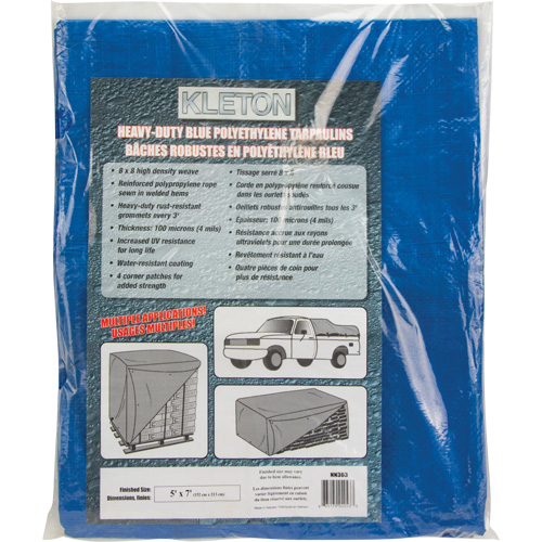 Tarp, Standard Duty, Blue, 7' x 5' x 4 mils PB Rental Co. Ltd.