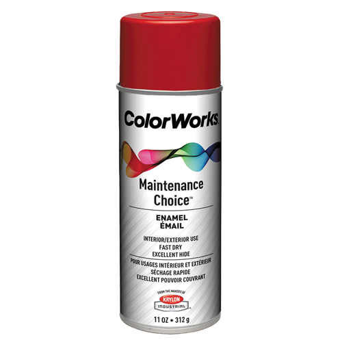 Maintenance Choice Enamel, Cherry Red, Gloss, 11 oz., Aerosol Can PB Rental Co. Ltd.