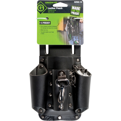 Tool Belt Pouch, Multiple Tool Holder, Leather, 4 Pockets PB Rental Co. Ltd.