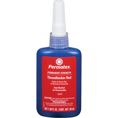 Threadlocker, Red, High, 50 ml, Bottle PB Rental Co. Ltd.