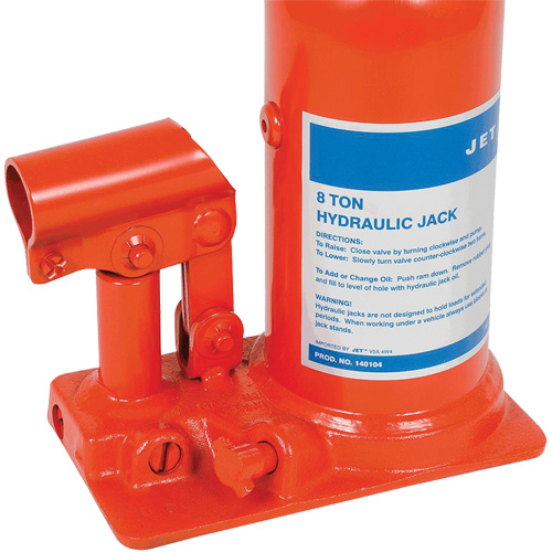 JHJ-8 Crics &agrave; bouteille pour usage tr&egrave;s intensif, 8 tonne(s), 15-3/8" Hauteur &eacute;lev&eacute;e PB Rental Co. Ltd.
