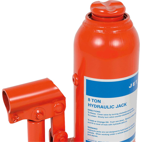 JHJ-8 Crics &agrave; bouteille pour usage tr&egrave;s intensif, 8 tonne(s), 15-3/8" Hauteur &eacute;lev&eacute;e PB Rental Co. Ltd.