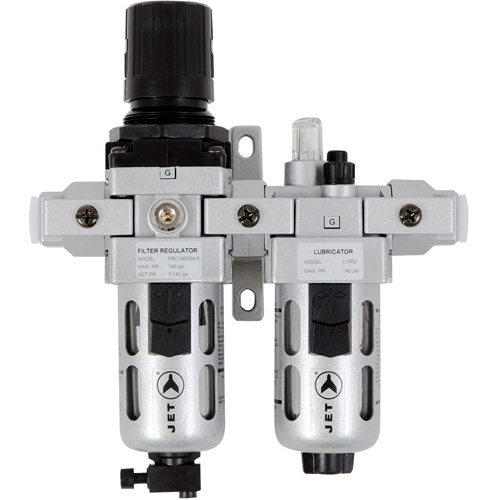 Filtre &agrave; air interm&eacute;diaire en deux parties, r&eacute;gulateur et lubrificateur AFRLCI38, 3/8" NPT PB Rental Co. Ltd.
