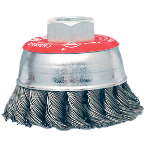 Brosse boisseau &agrave; fils li&eacute;s et nou&eacute;s &agrave; haute performance, 3" dia. x 10mm x 1,25" arbre PB Rental Co. Ltd.
