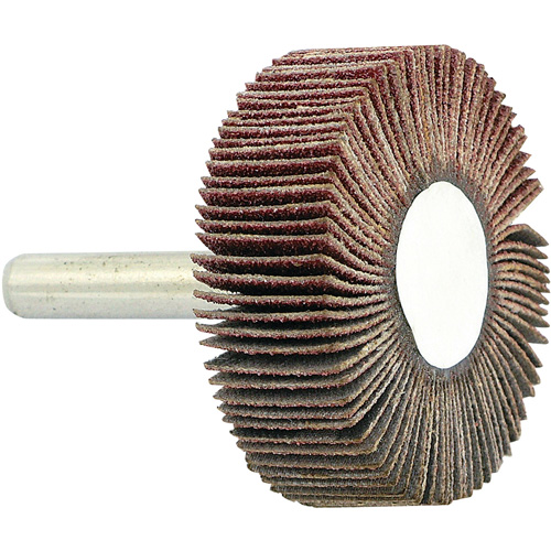 Shaft Mounted Flapwheel, 80 Grit, 1-1/2" x 1/2" x 1/4" PB Rental Co. Ltd.
