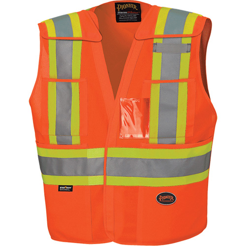6930 Drop Shoulder Tear-Away Safety Vest, High Visibility Orange, Large/X-Large, Polyester PB Rental Co. Ltd.