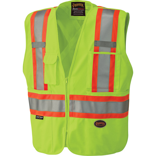 6936 5-Point Tear-Away Safety Vest, High Visibility Lime-Yellow, 2X-Large, Polyester PB Rental Co. Ltd.