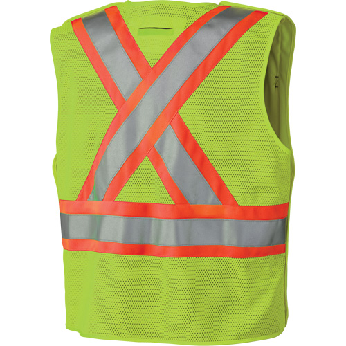 6936 5-Point Tear-Away Safety Vest, High Visibility Lime-Yellow, 2X-Large, Polyester PB Rental Co. Ltd.