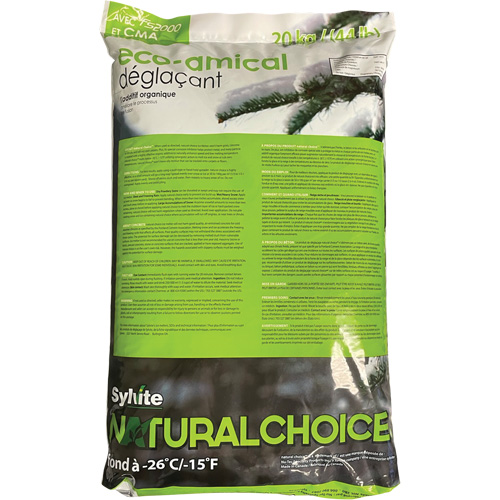 Produits de d&eacute;glaçage Natural Choice, Sac, 44 lb(20 kg), Point de fonte -26°C (-14,8°F) PB Rental Co. Ltd.