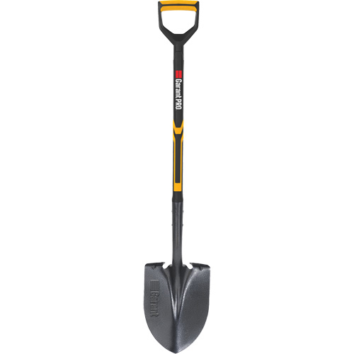 Pro Round Point Shovel, Tempered Steel Blade, Fibreglass, D-Grip Handle PB Rental Co. Ltd.