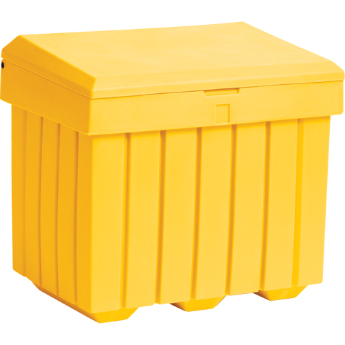 Conteneur d'entreposage &eacute;conomique pour sel/sable, 32" x 23" x 27-1/2", 10 pi³, Jaune PB Rental Co. Ltd.