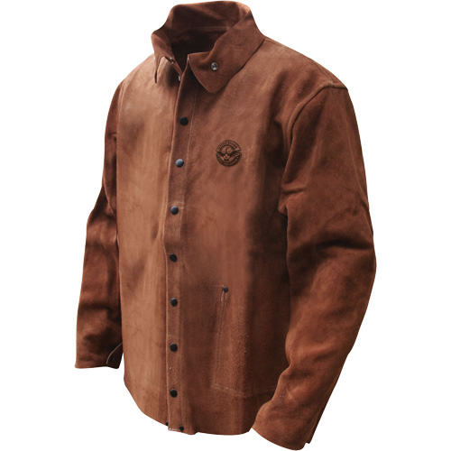 Gander Brand Split Cowhide Welding Jacket, Leather, Medium, Brown PB Rental Co. Ltd.
