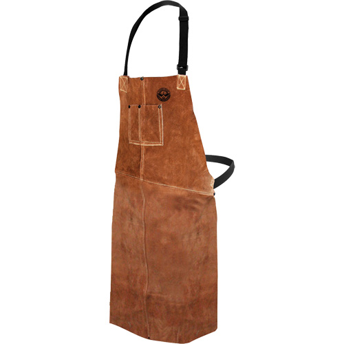 Tablier de soudage en cuir, Salopette, 36" lo, Brun PB Rental Co. Ltd.