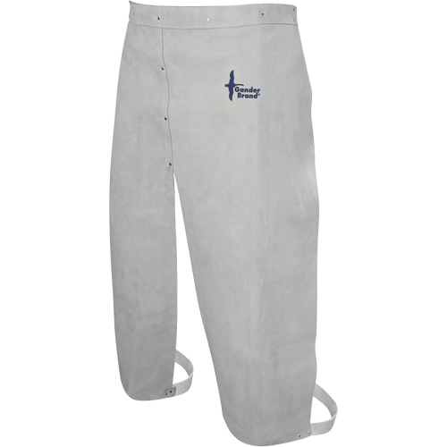 Leather Welding Apron, Split-Leg Waist, 32" L, Pearl Grey PB Rental Co. Ltd.