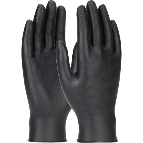 Grippaz Skins Ambidextrous Disposable Gloves, Large, Nitrile, 6-mil, Powder-Free, Black PB Rental Co. Ltd.