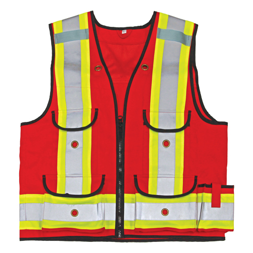 Veste de s&eacute;curit&eacute; pour apenteur All-Trades 1000D, Rouge, Grand, Polyester PB Rental Co. Ltd.