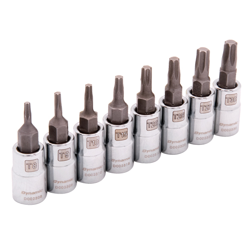 Jeu de douilles standards Torx, Torx, Prise 1/4", 8 mrcx PB Rental Co. Ltd.